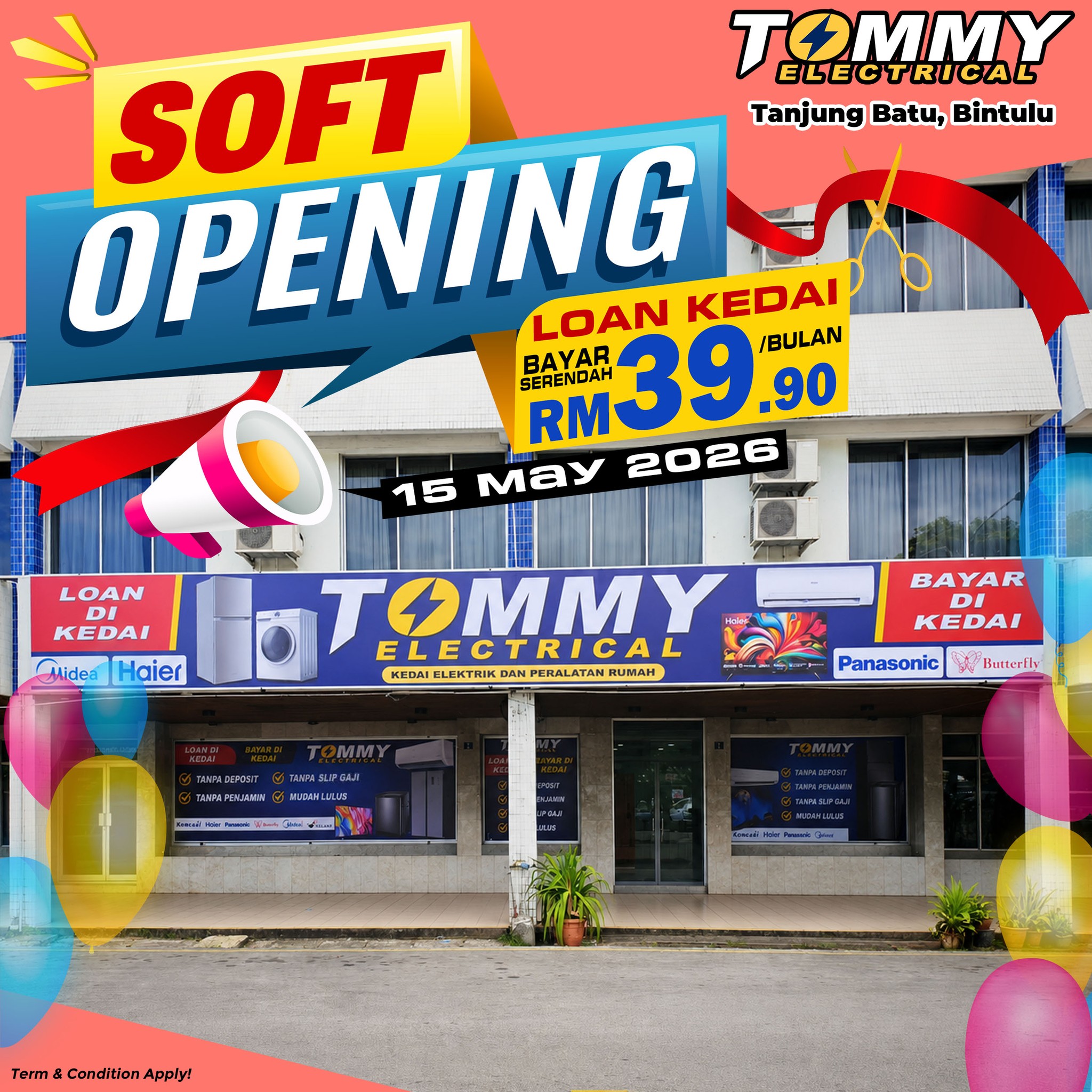 Tommy Electrical-Tg Batu / Bintulu Facebook ad