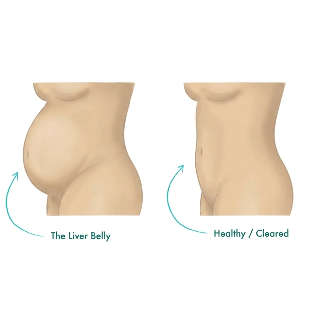 Rachel Simmons, RN Facebook ad: Your cortisol is high because your liver is behind.