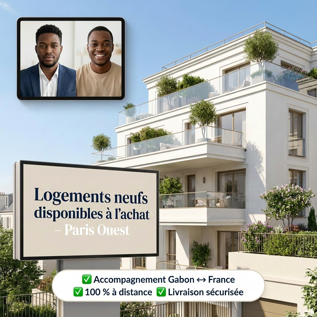 Parlons Immo Neuf Facebook ad: Investir en France, sans quitter le Gabon