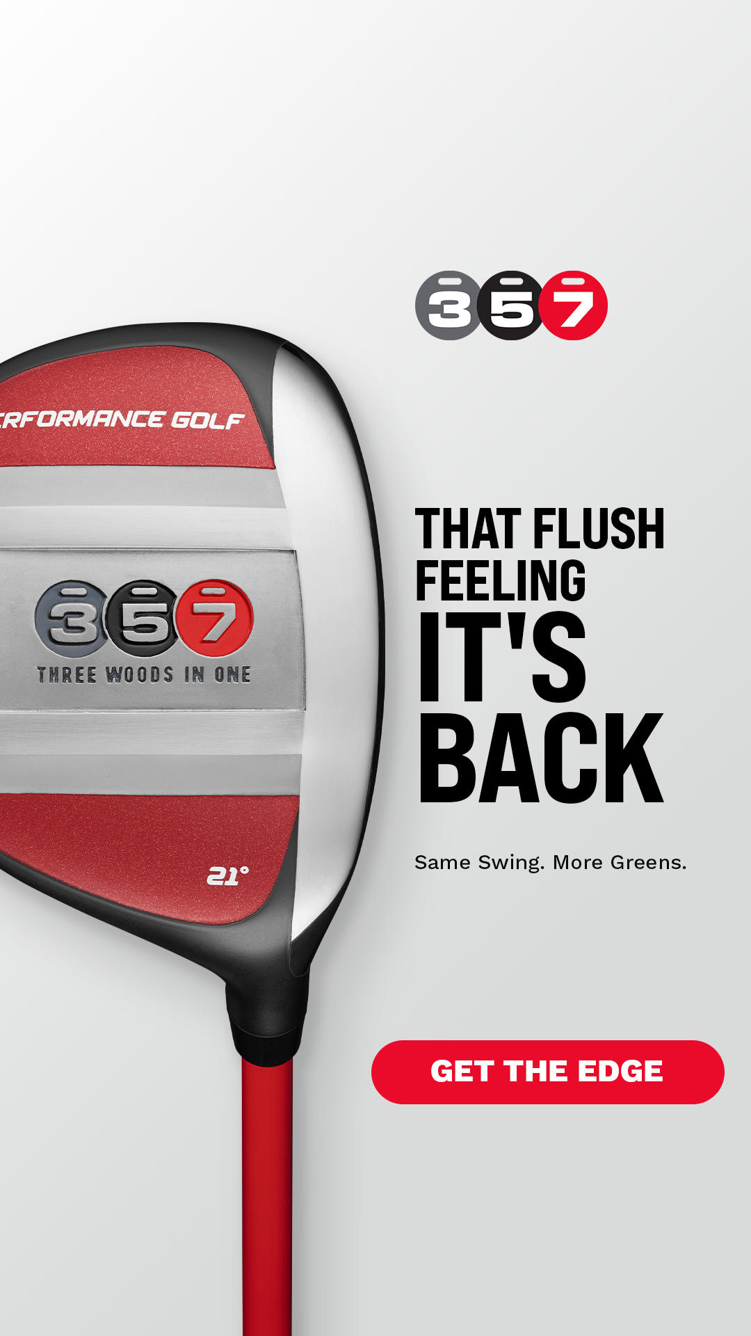 Performance Golf Facebook ad