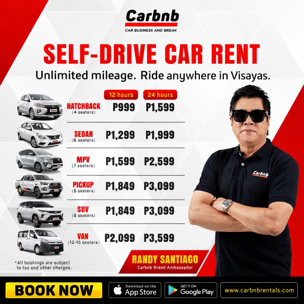 Carbnb Cebu Facebook ad: SMOOTH ROADTRIPS? YUP, THAT’S THE GOAL.