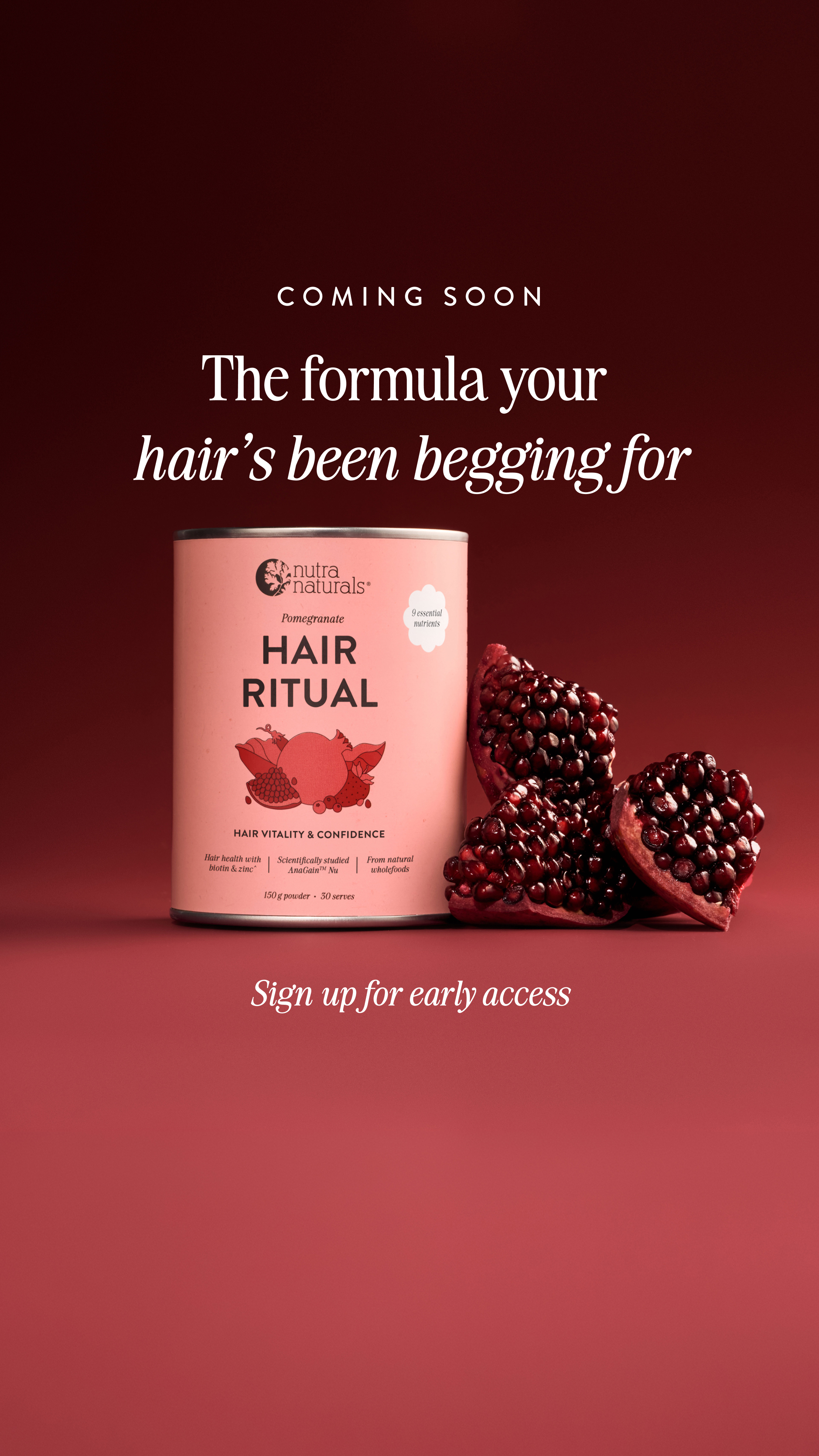 Nutra Naturals Facebook ad: COMING SOON
