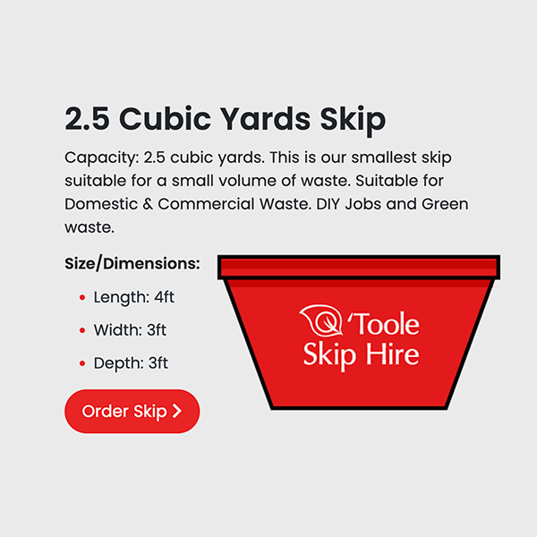 O' Toole Skip Hire & Bring Waste Site Facebook ad