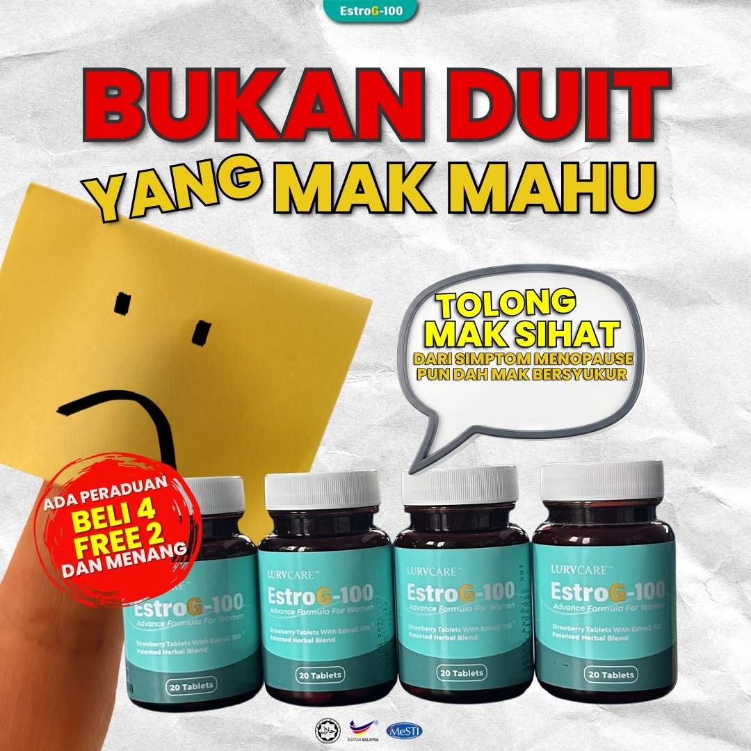 EstroG-100 - Rahsia Wanita Menopause Facebook ad