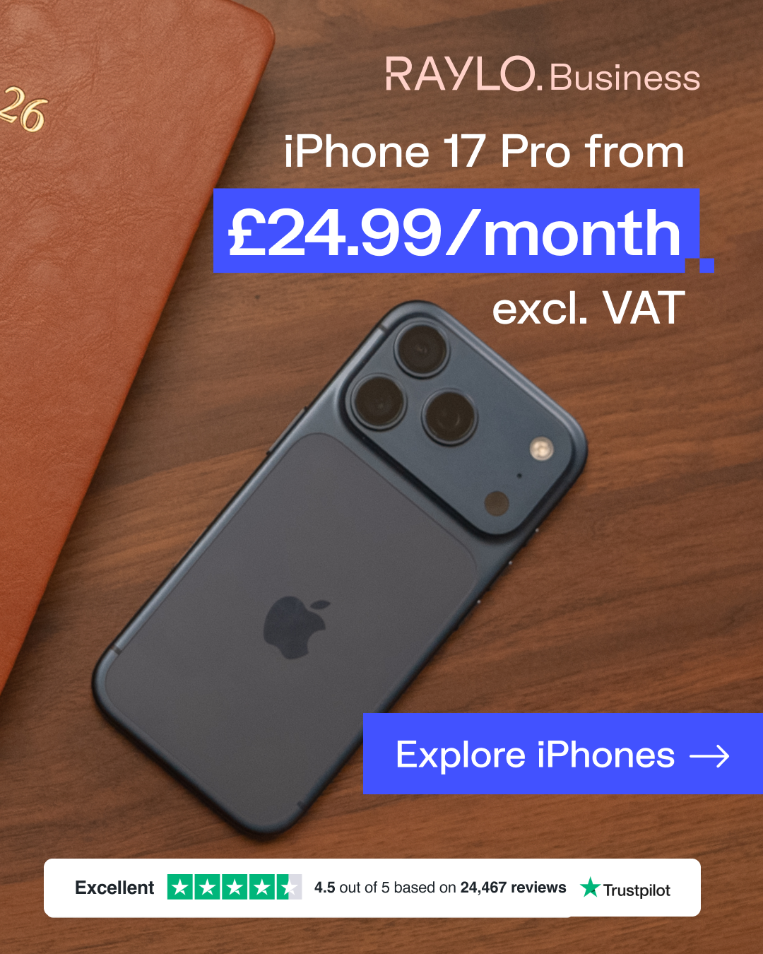 Raylo Facebook ad: £0 Upfront