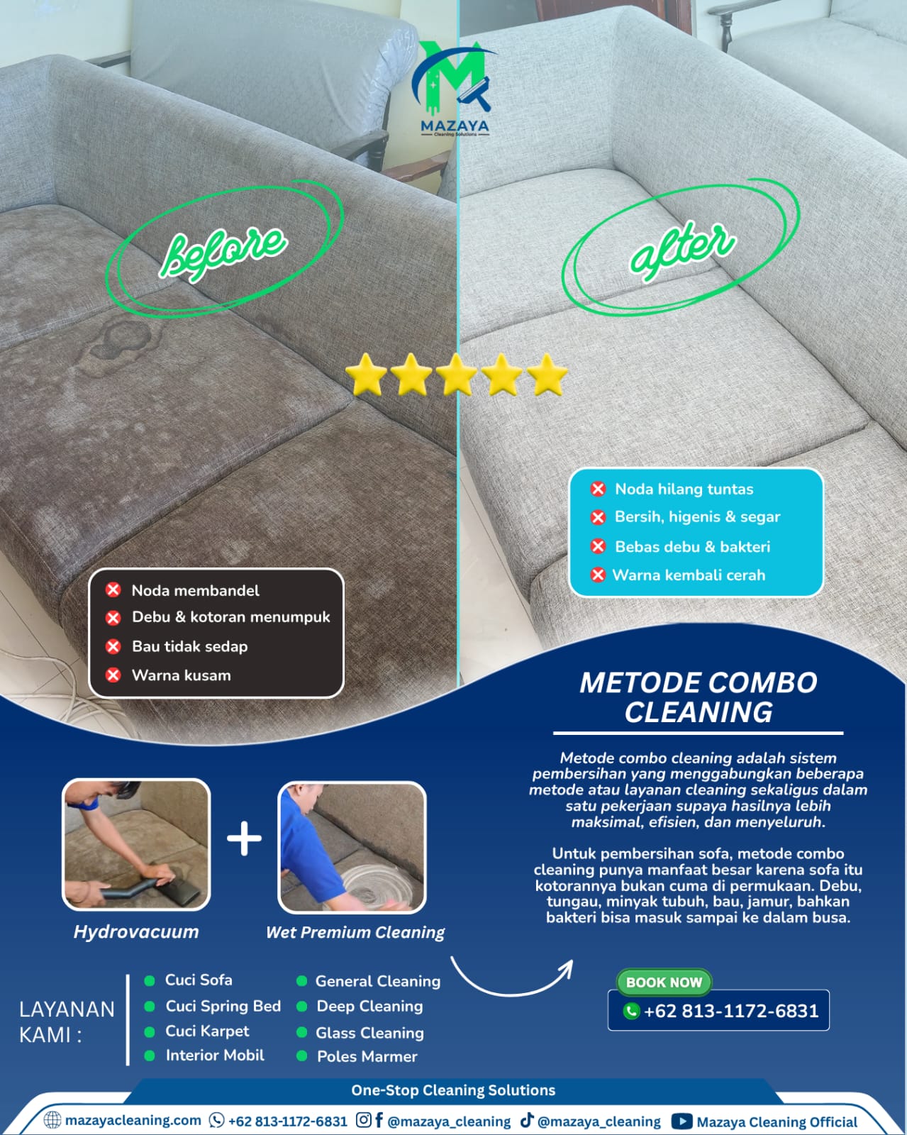 Mazaya Cleaning Cilegon - Page Facebook ad