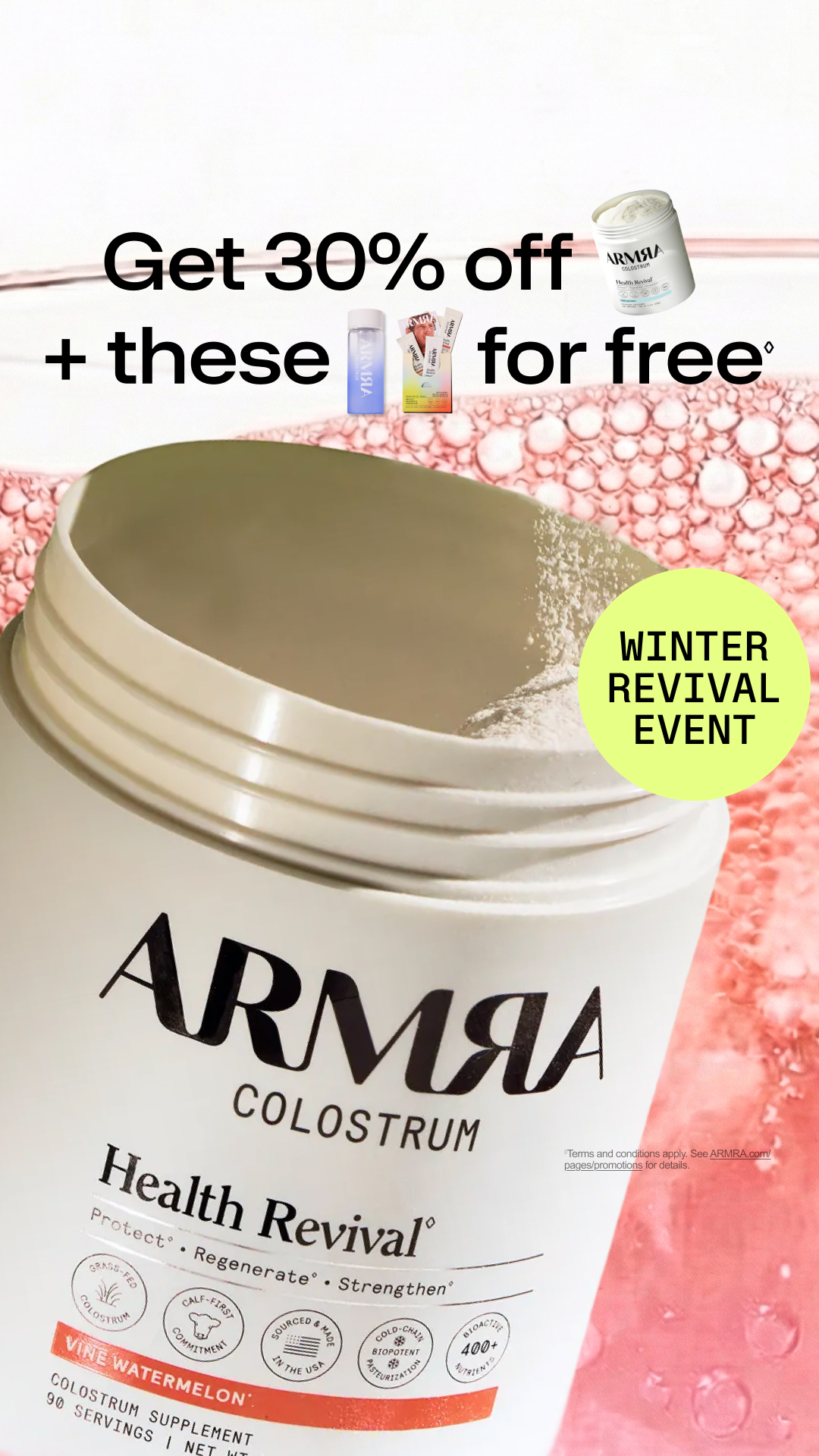 ARMRA Facebook ad