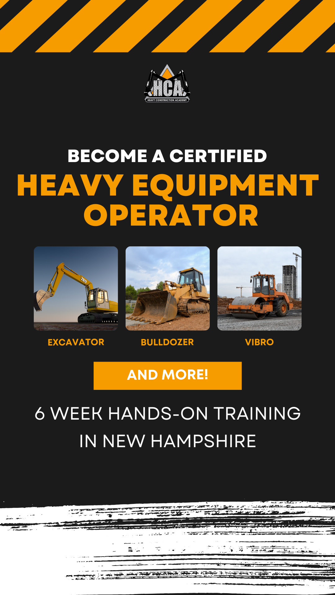 Heavy Construction Academy - HCA Facebook ad from Aug 11, 2025