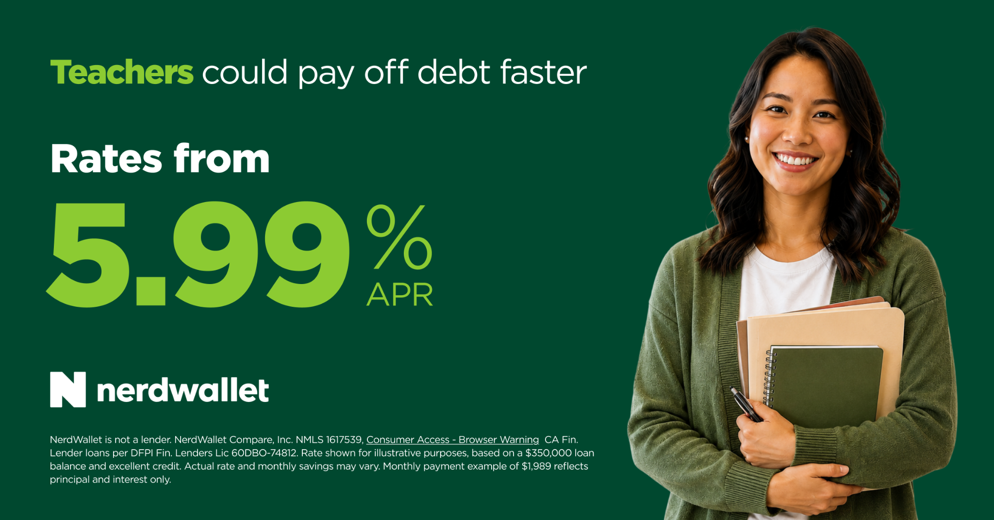 NerdWallet Facebook ad