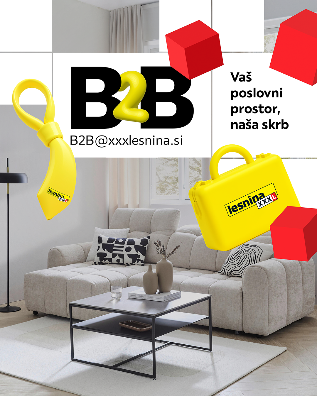 Lesnina XXXL Slovenija Facebook ad