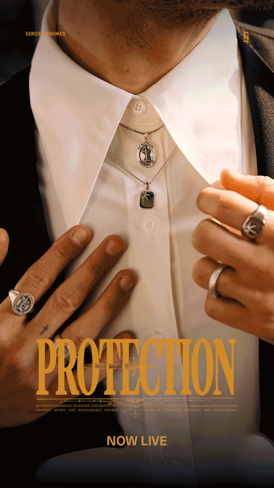 Serge DeNimes Facebook ad: NEW: Protection Collection
