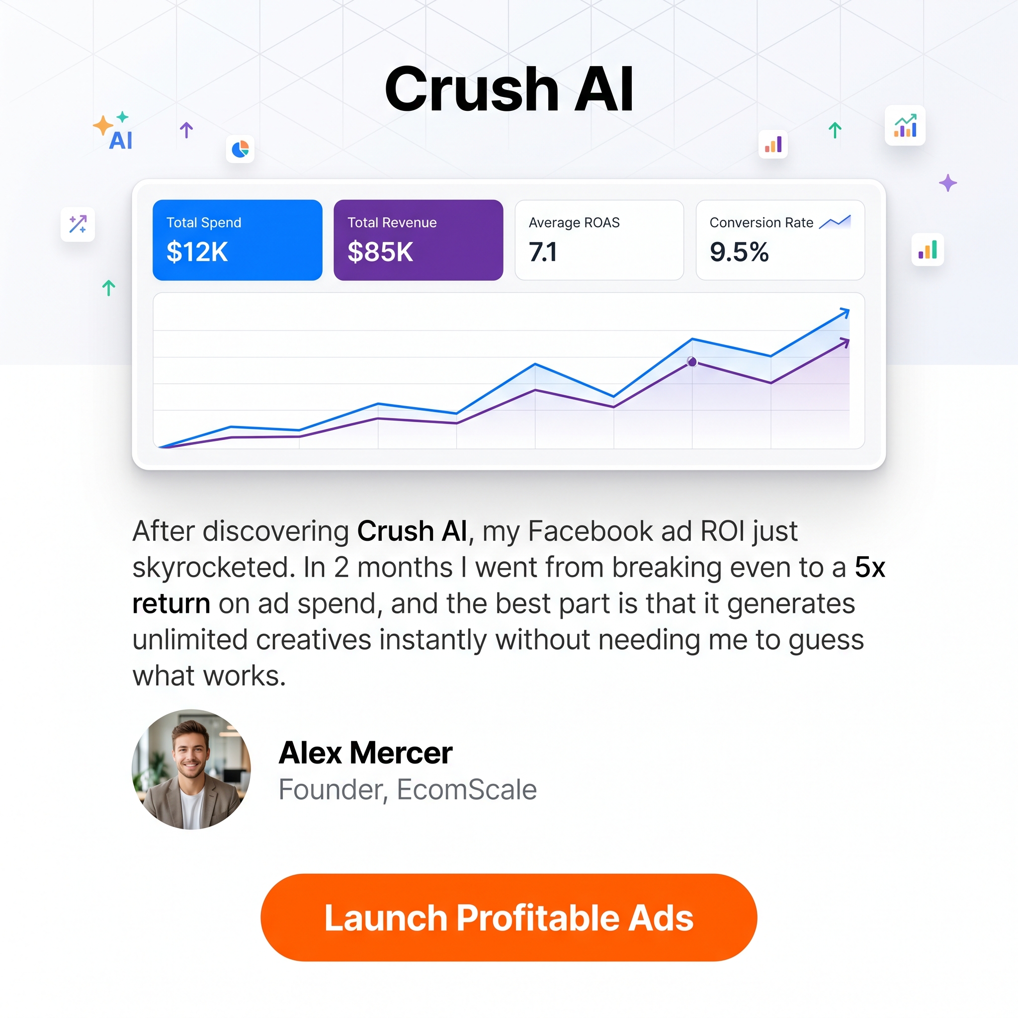 trycrush.ai Facebook ad