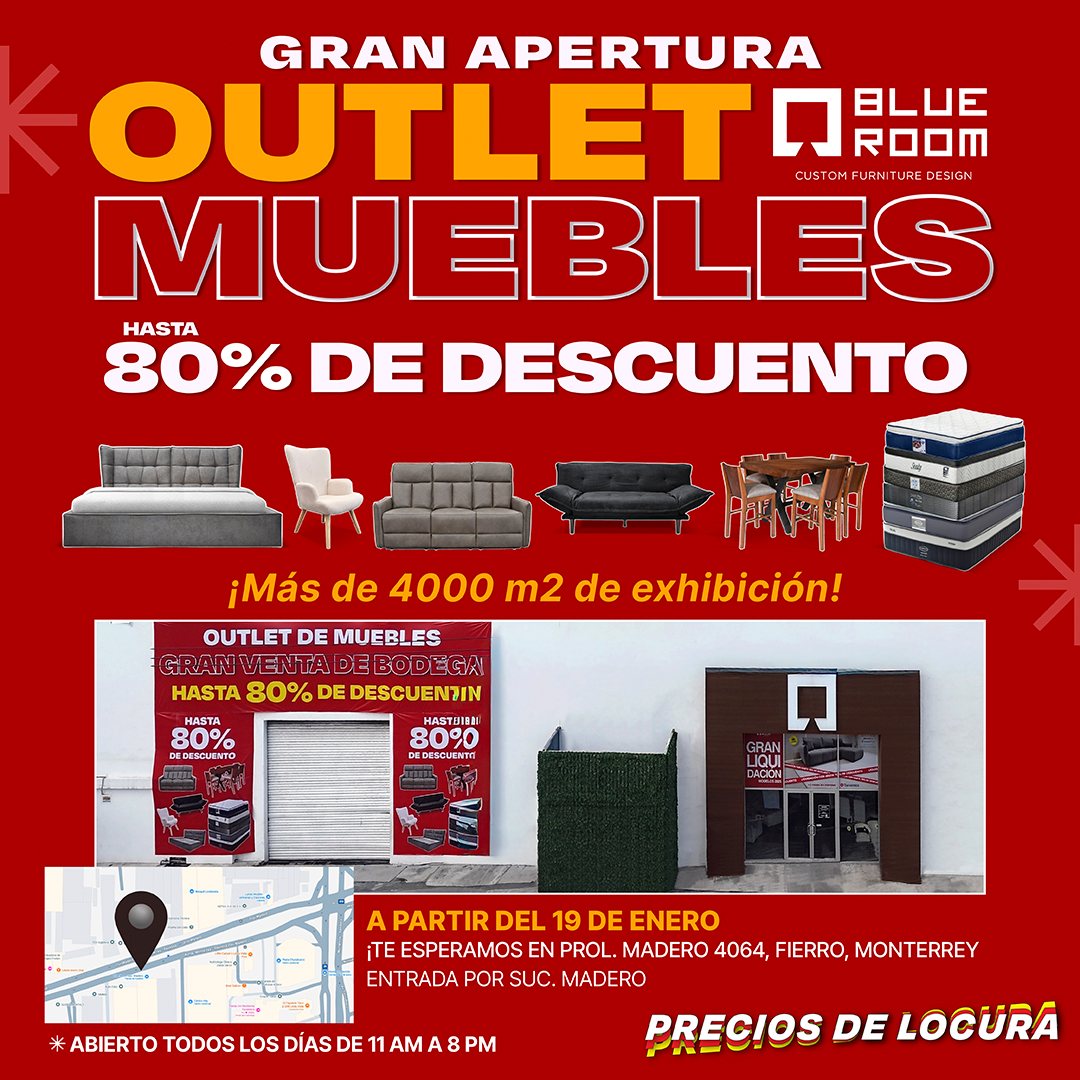 Blue Room Facebook ad