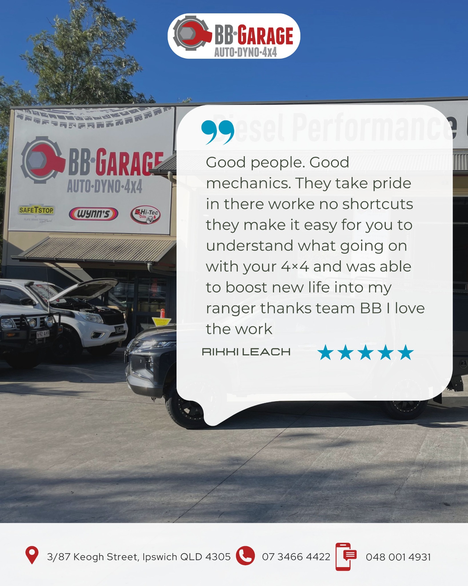 BB Garage - Diesel Performance Centre Facebook ad