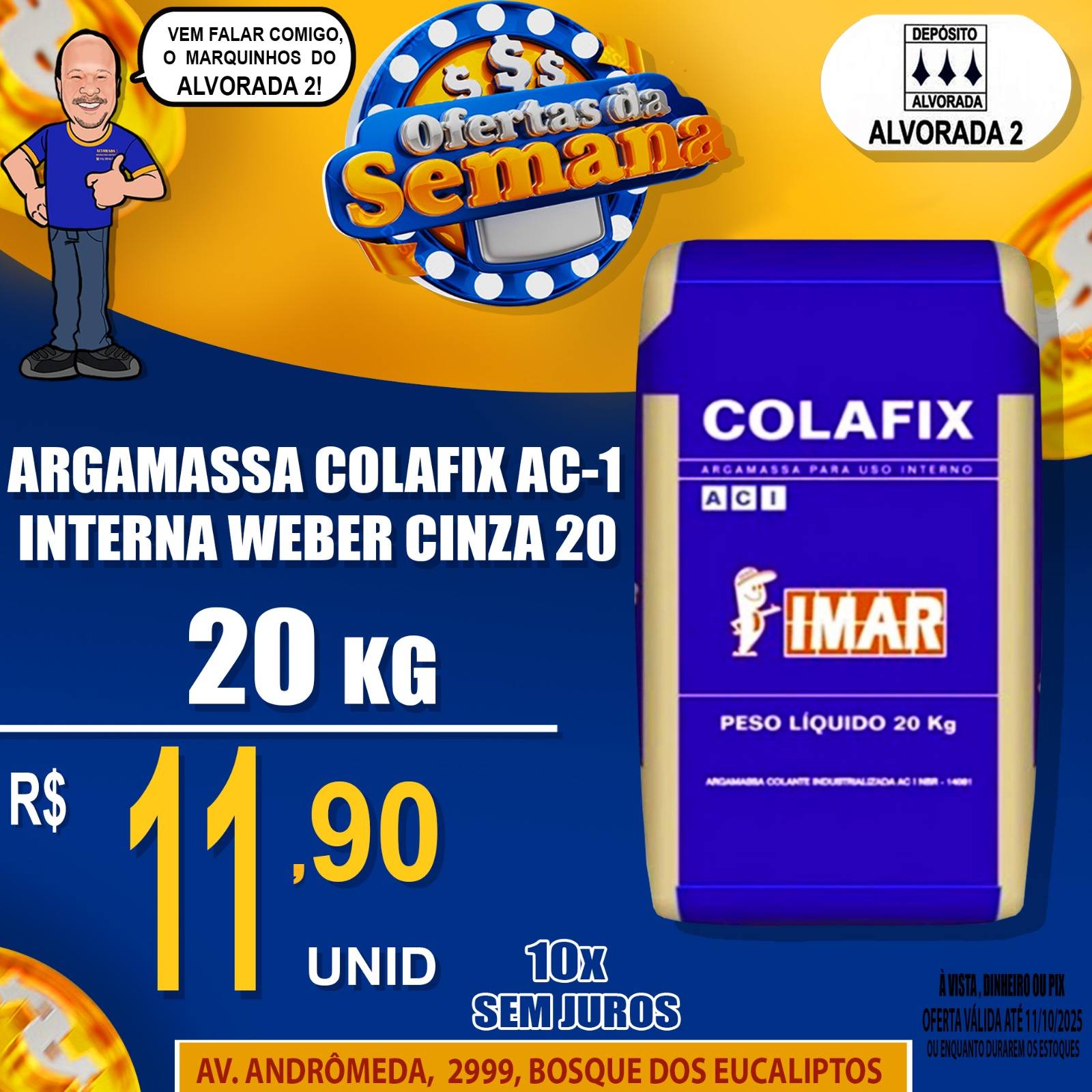 Depósito Alvorada 2 Facebook ad from Oct 21, 2025