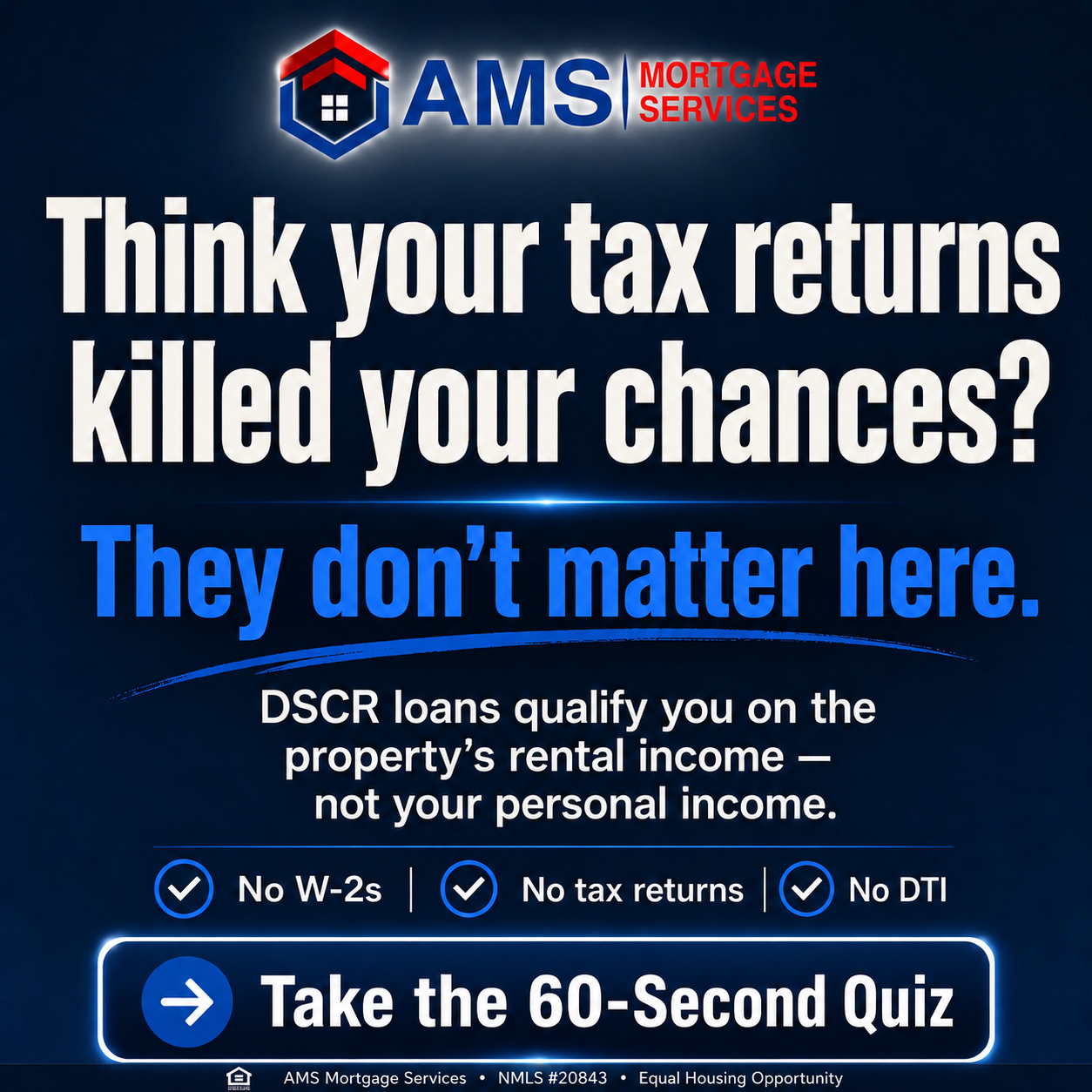 AMS Mortgage Services Inc. Facebook ad from Jun 11, 2026