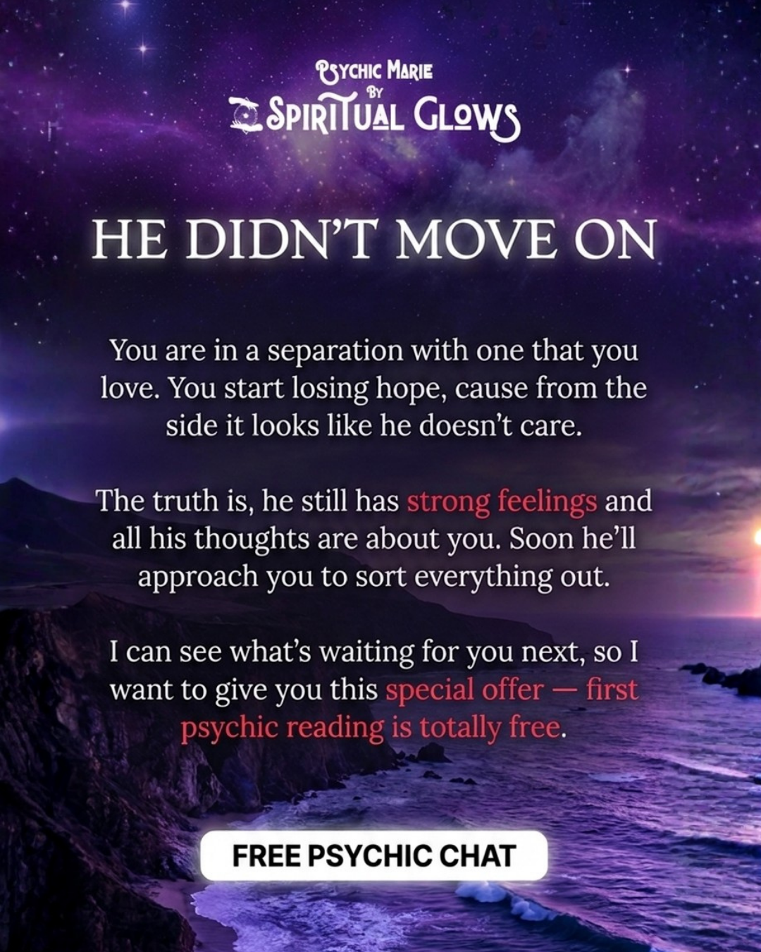 Spiritual Glows Facebook ad
