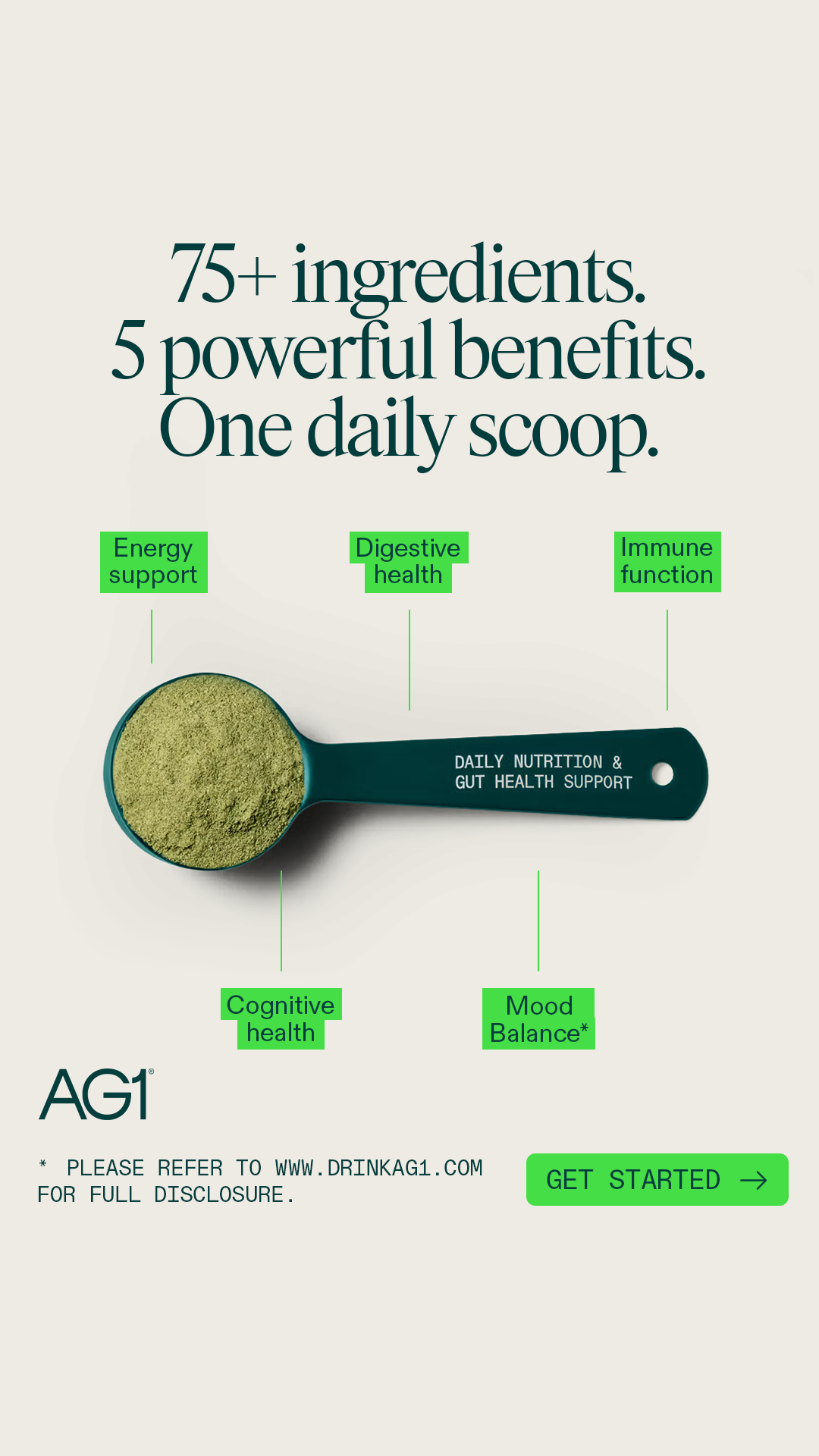 AG1 by Athletic Greens Facebook ad