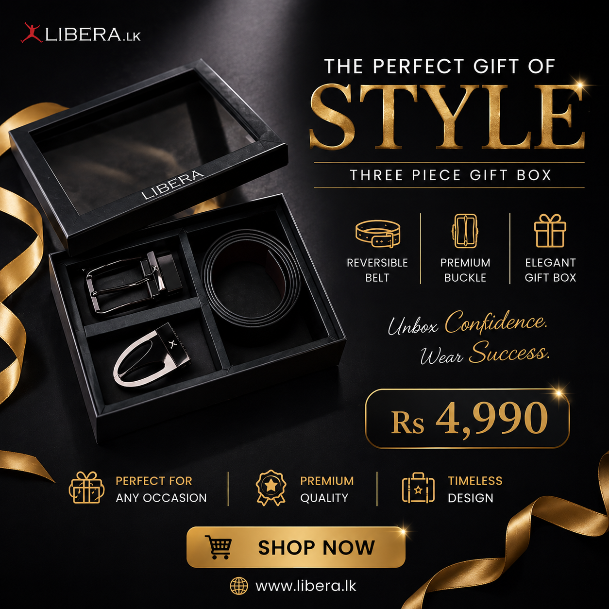 Libera Online Facebook ad: Premium Leather Gift Boxes Sri Lanka, Libera