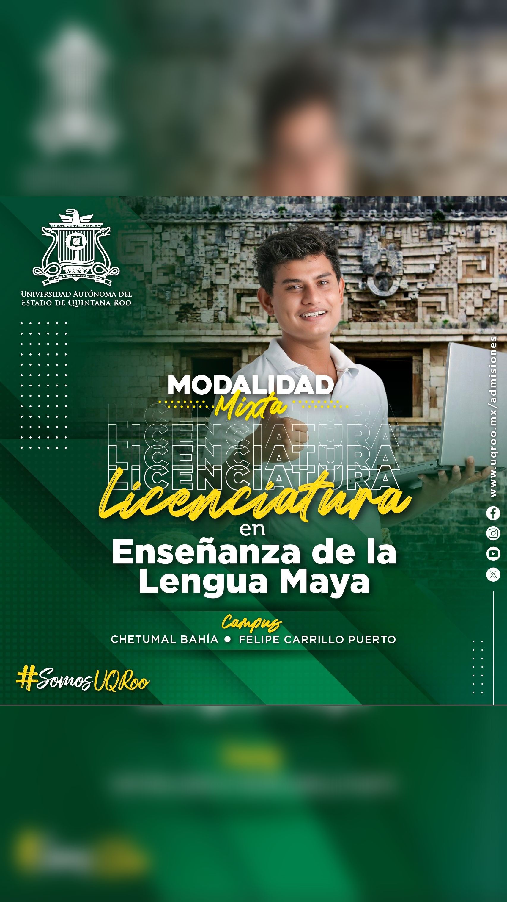 Universidad Autónoma del Estado de Quintana Roo Facebook ad from May 12, 2026