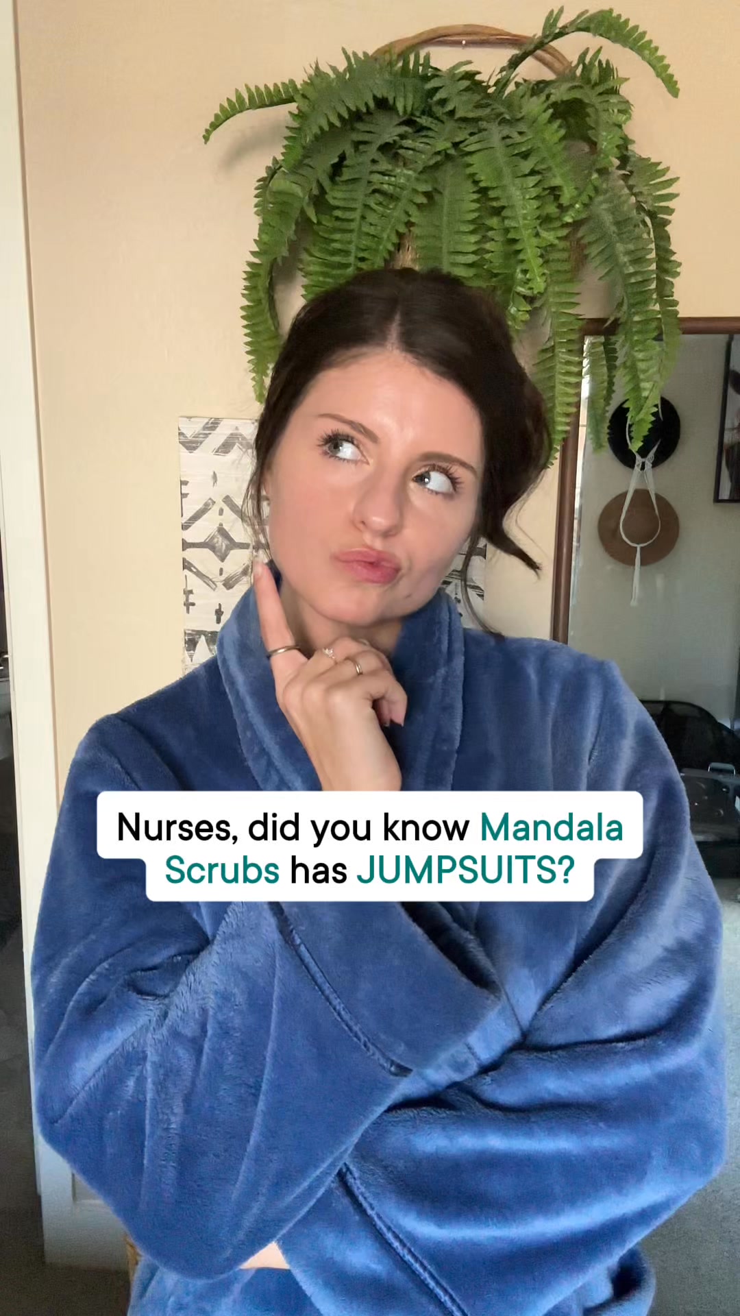 Mandala Scrubs Facebook ad: Premium scrubs, honest prices.