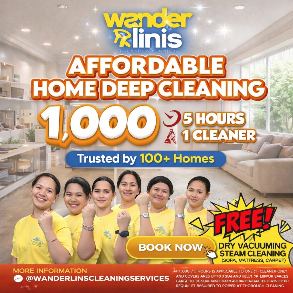 Wander Linis Cleaning Services - Laguna Facebook ad