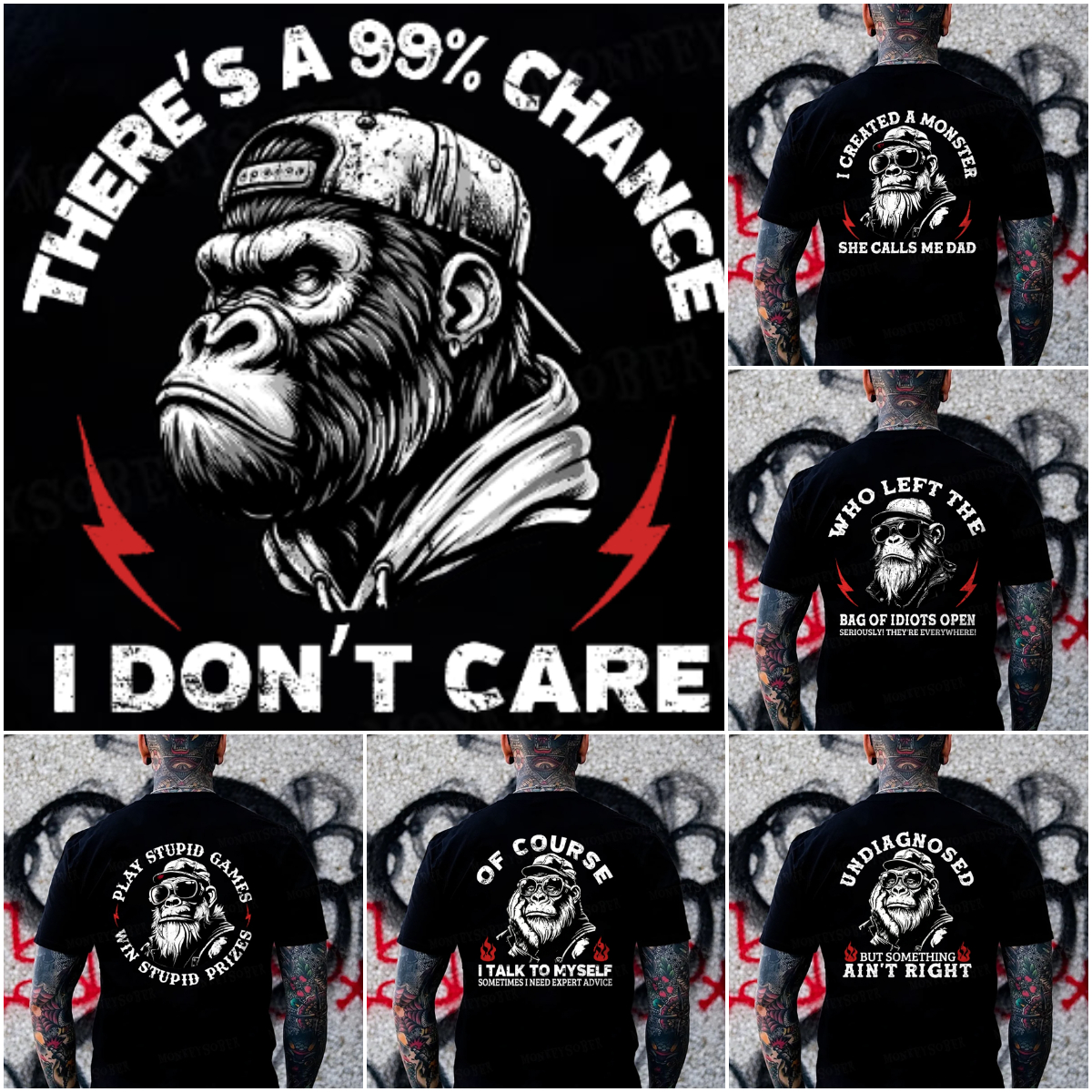 Monkeysober Store Facebook ad: WHICH ONE IS YOU?