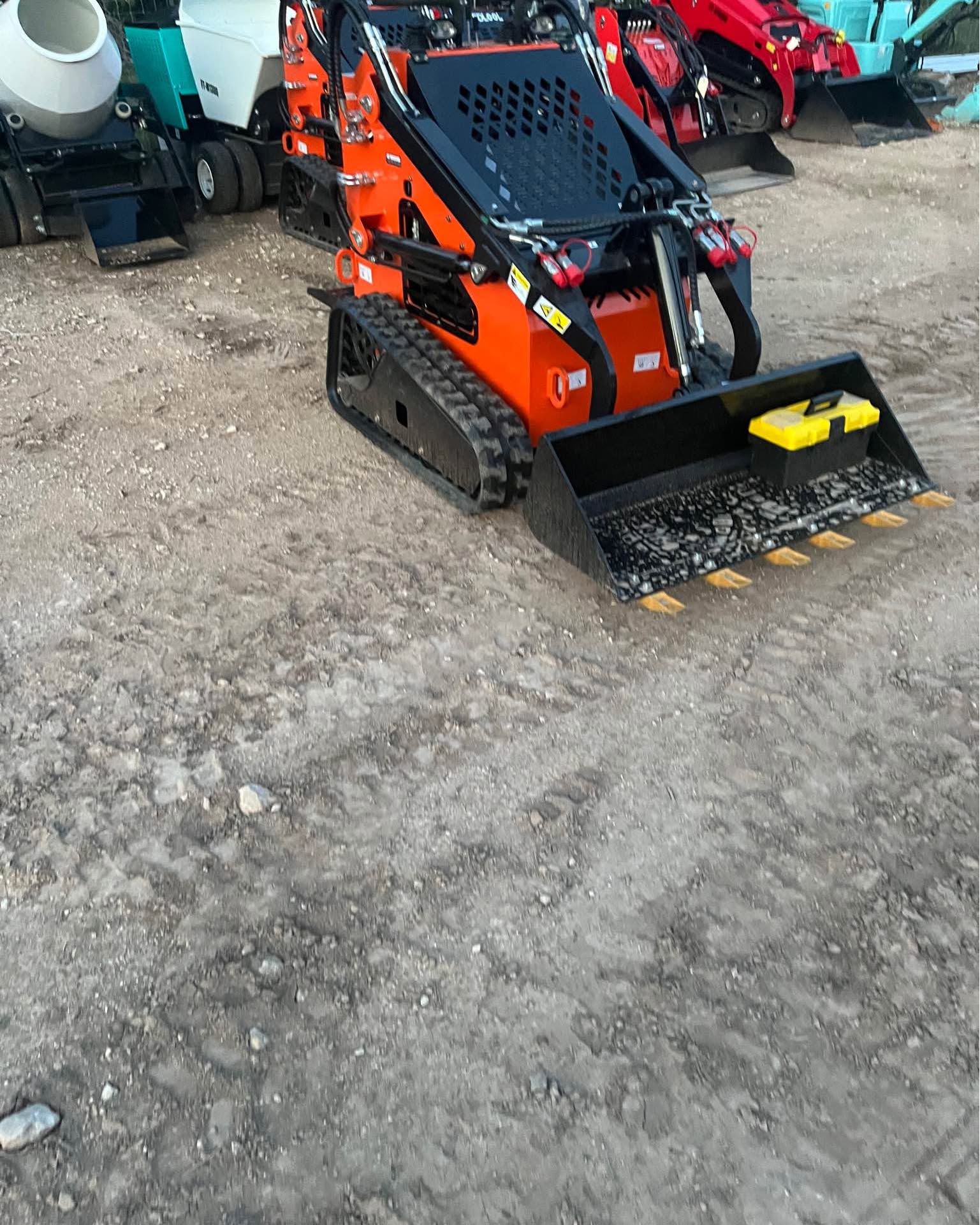 Eric Brown Facebook ad: Brand new mini skid with the 23hp engine and the three…