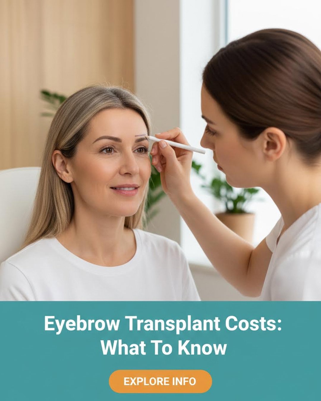 Services 1st Facebook ad: Eyebrow Transplant Results