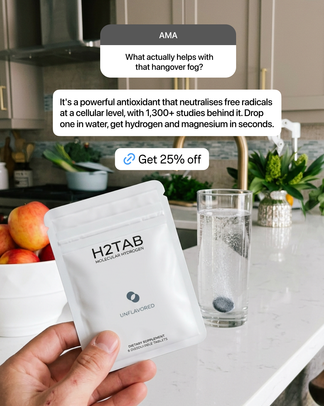 H2Tab Facebook ad