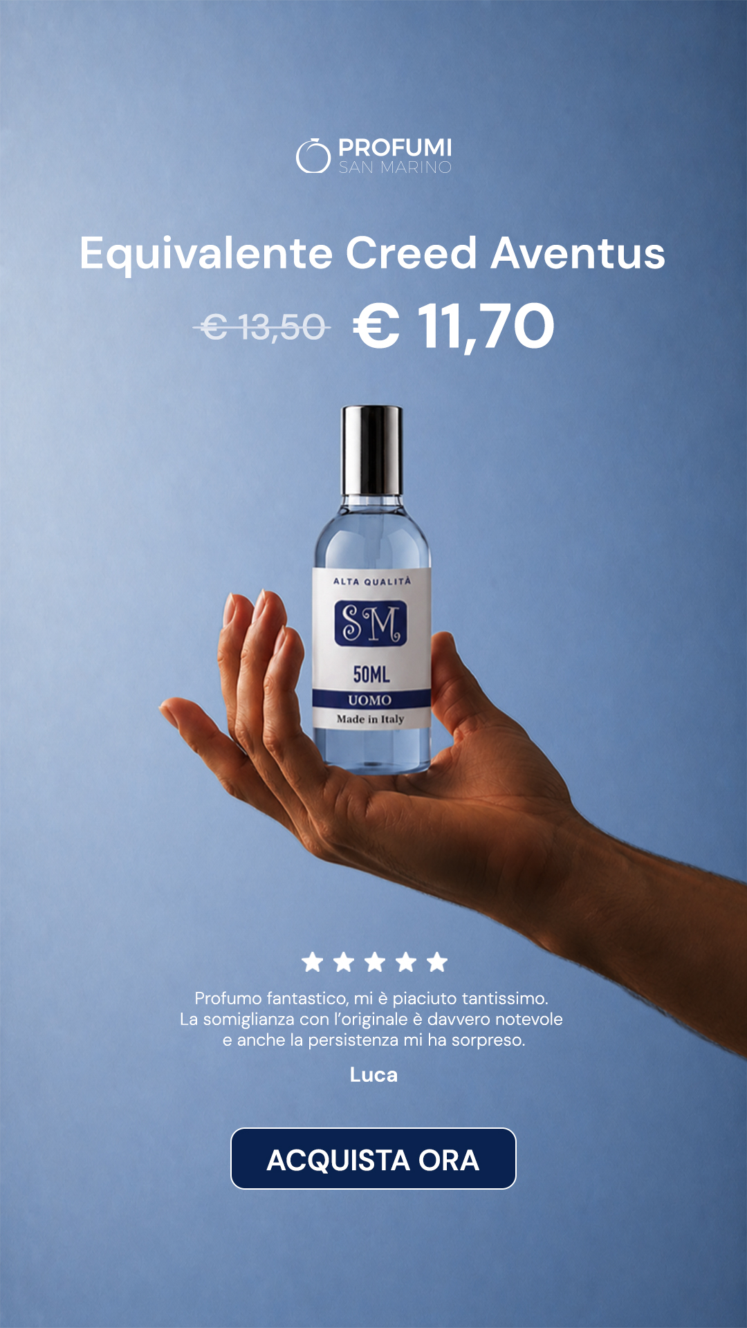 Profumi San Marino Facebook ad: Equivalente Creed Aventus Uomo
