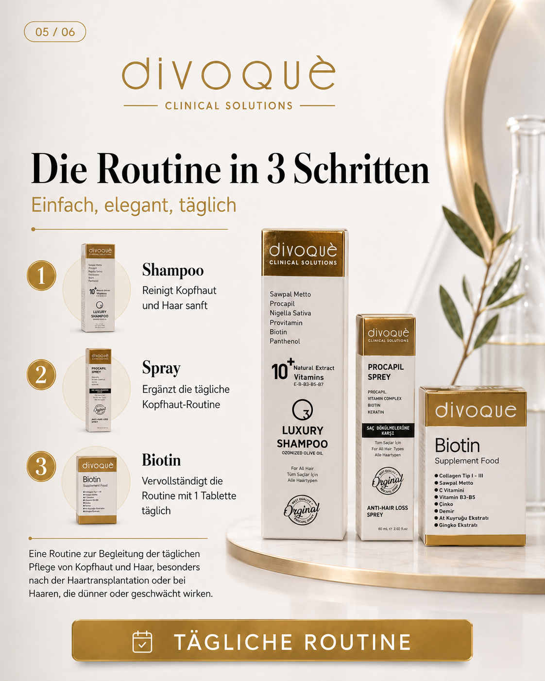 Bemedics Facebook ad: Nach der Haartransplantation beginnt die wichtigste Phase…