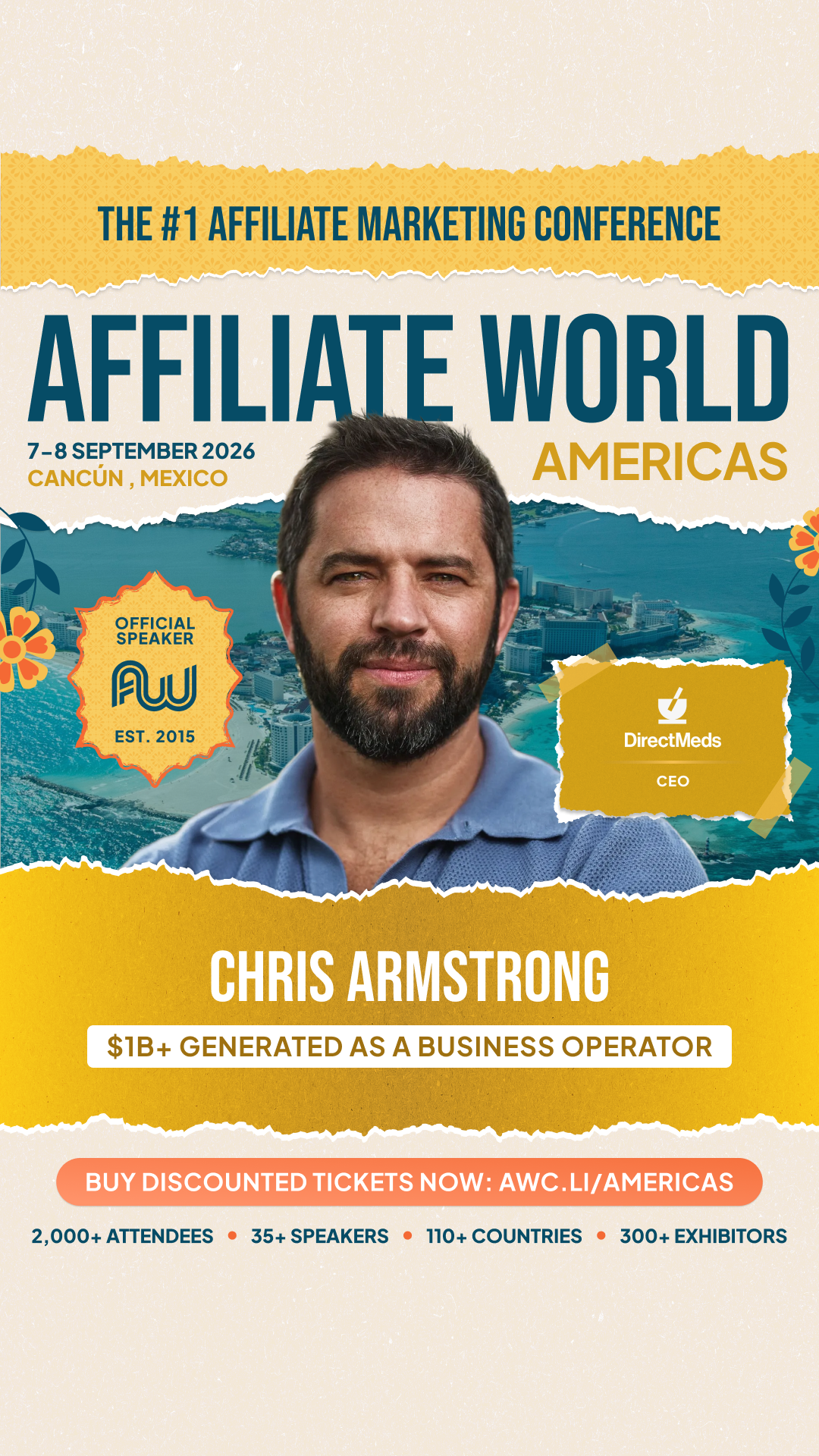 Affiliate World Conferences Facebook ad