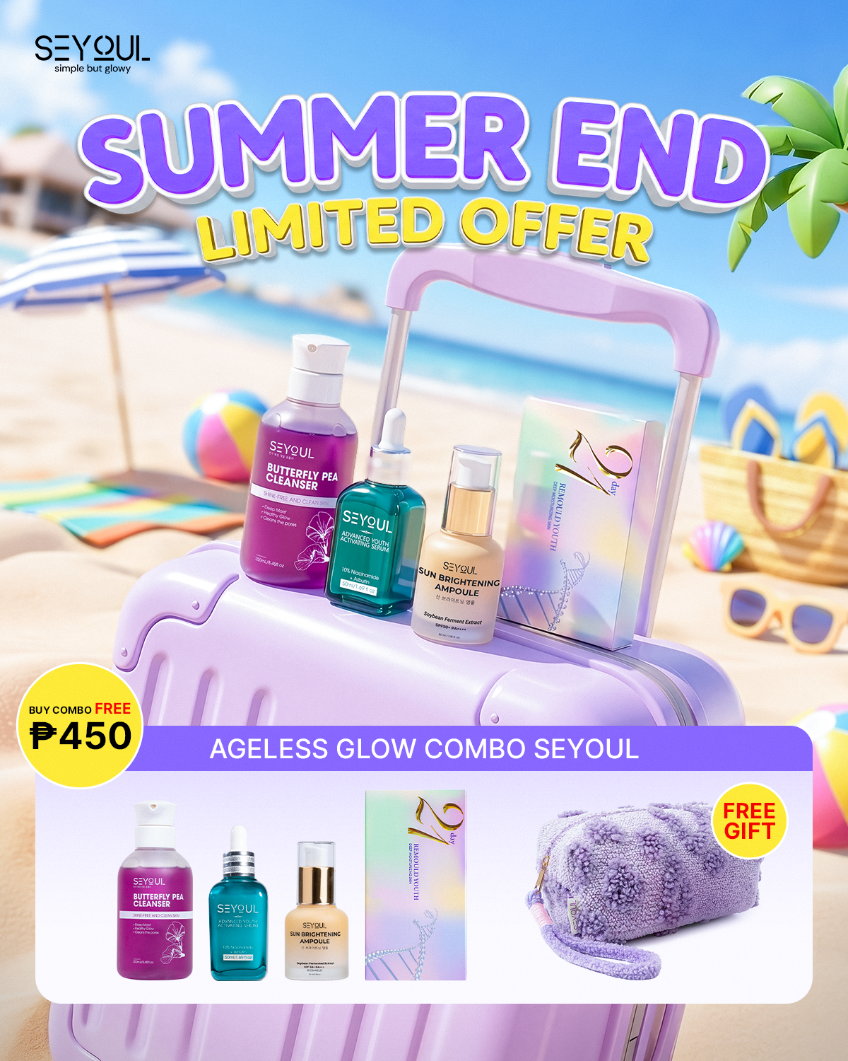 Seyoul - Face Care Facebook ad: Special, receive a free gift when you buy today!