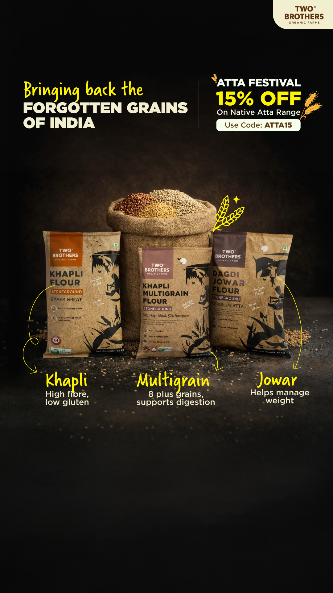 Two Brothers Organic Farms Facebook ad