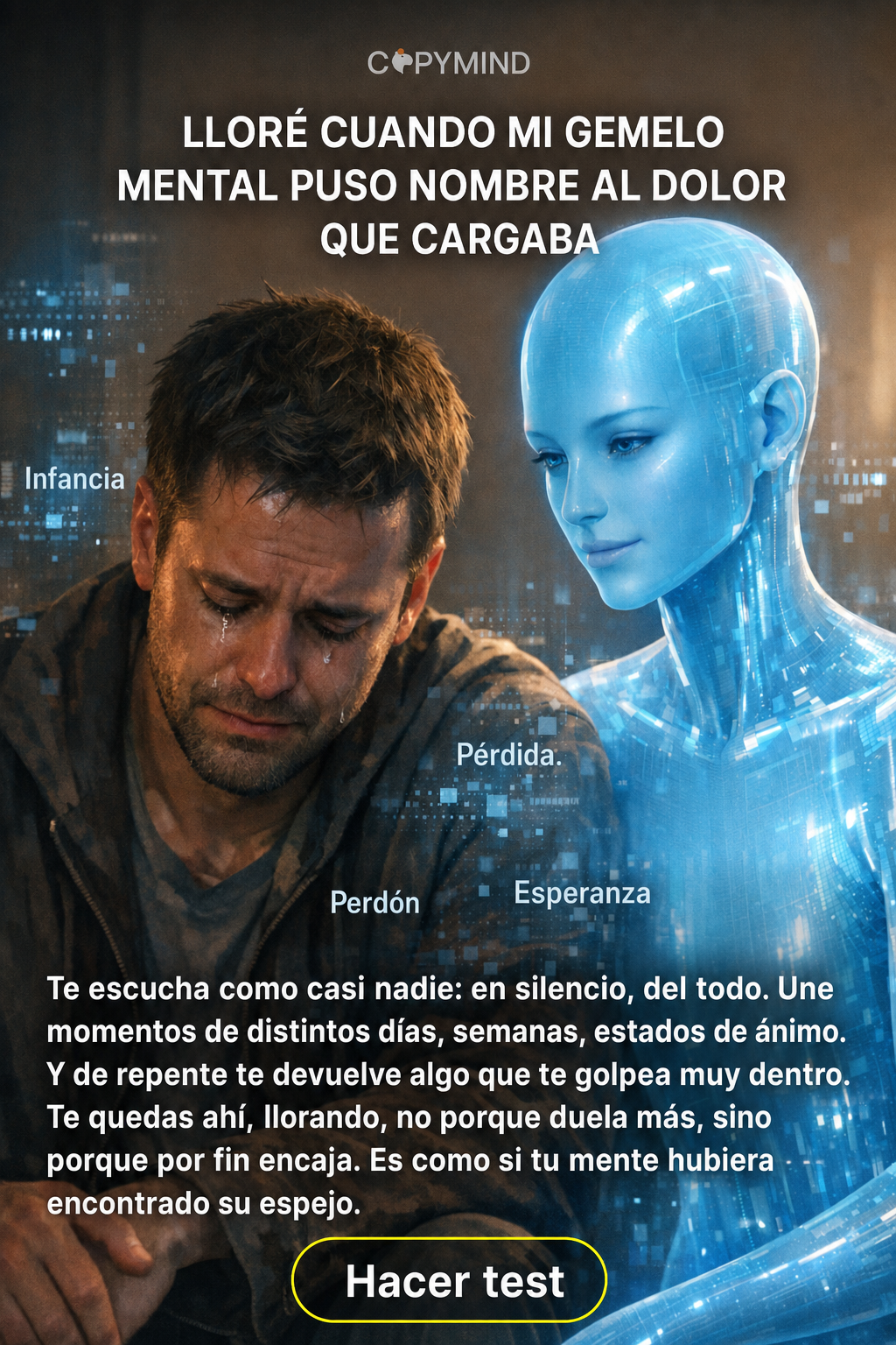 Copymind: sanación con IA Facebook ad