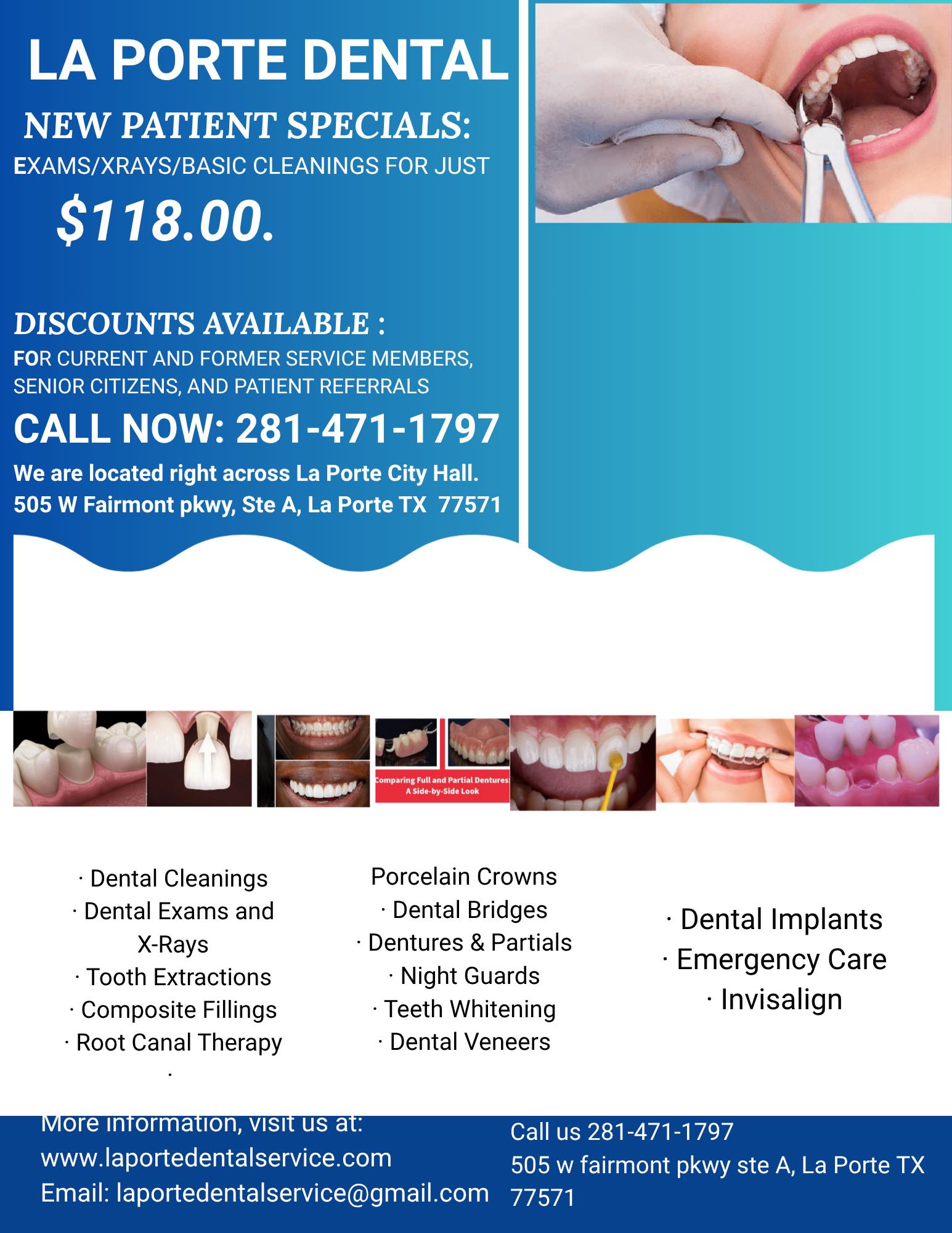 La Porte Dental Facebook ad: Looking for a new Dentist you can trust?