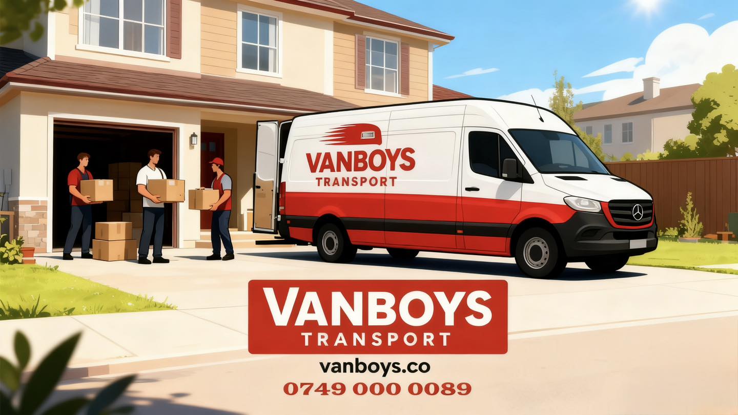 VanBoys Transport Moving, Packing, Delivery & Same day Courier Service Facebook ad: Move from just £55