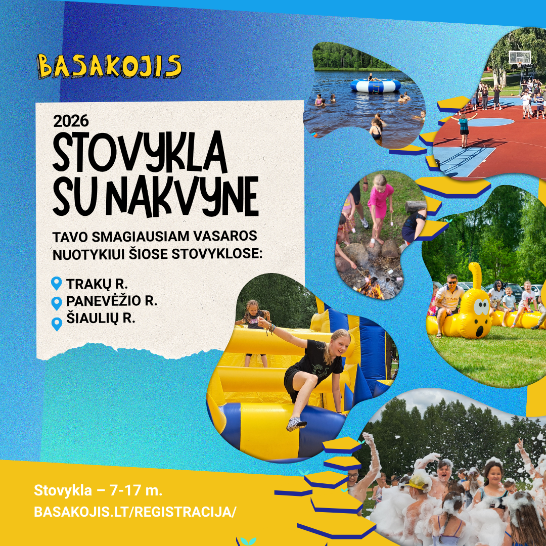 Basakojis stovykla Facebook ad