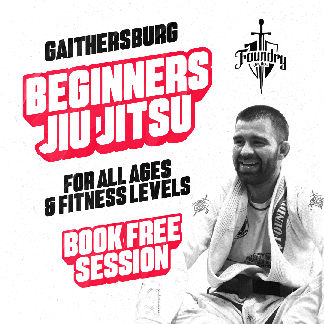Foundry Jiu Jitsu Academy Facebook ad: BOOK YOUR FREE JIU JITSU TRIAL