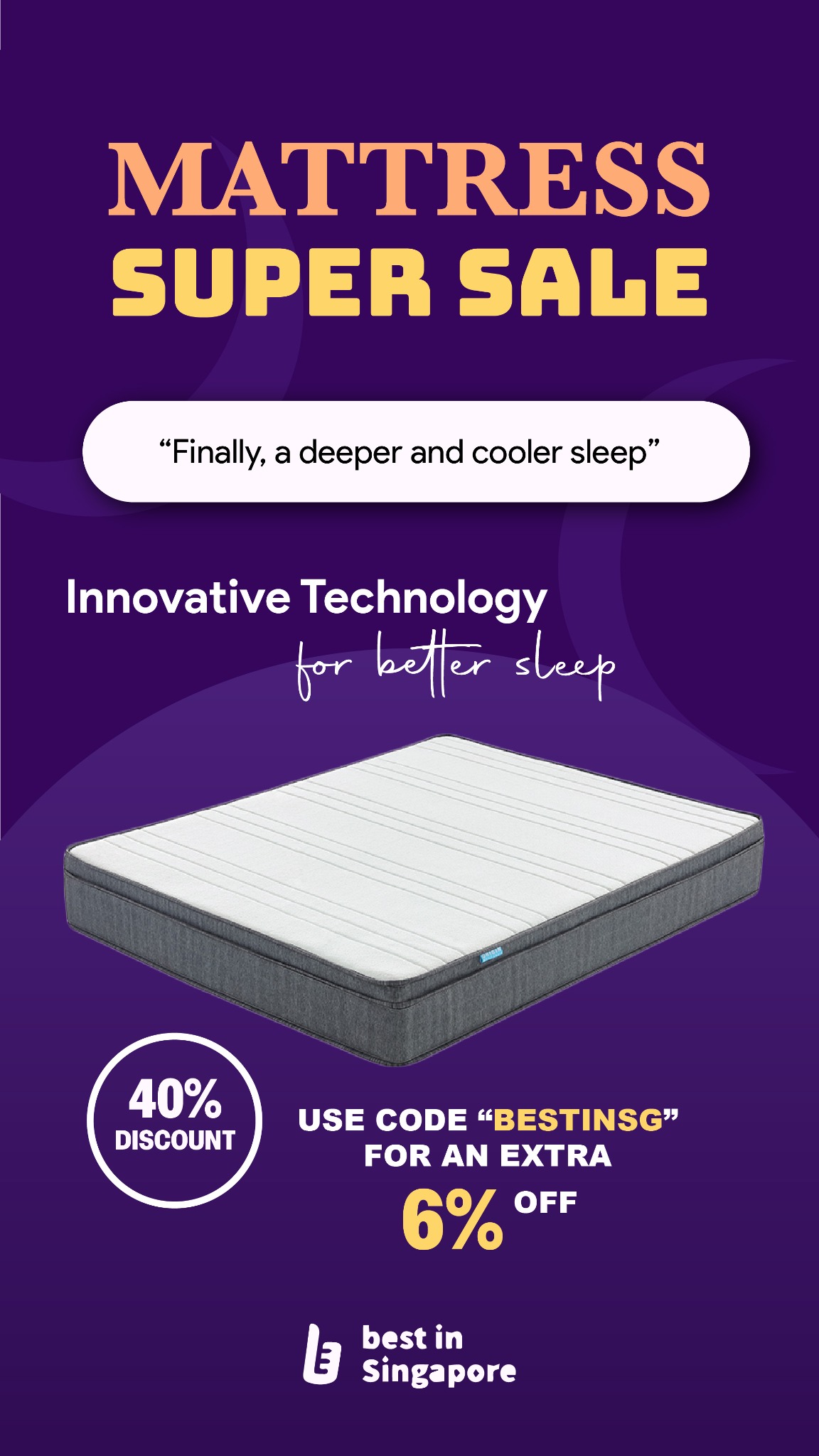 Best Mattress Singapore Facebook ad from Nov 8, 2023