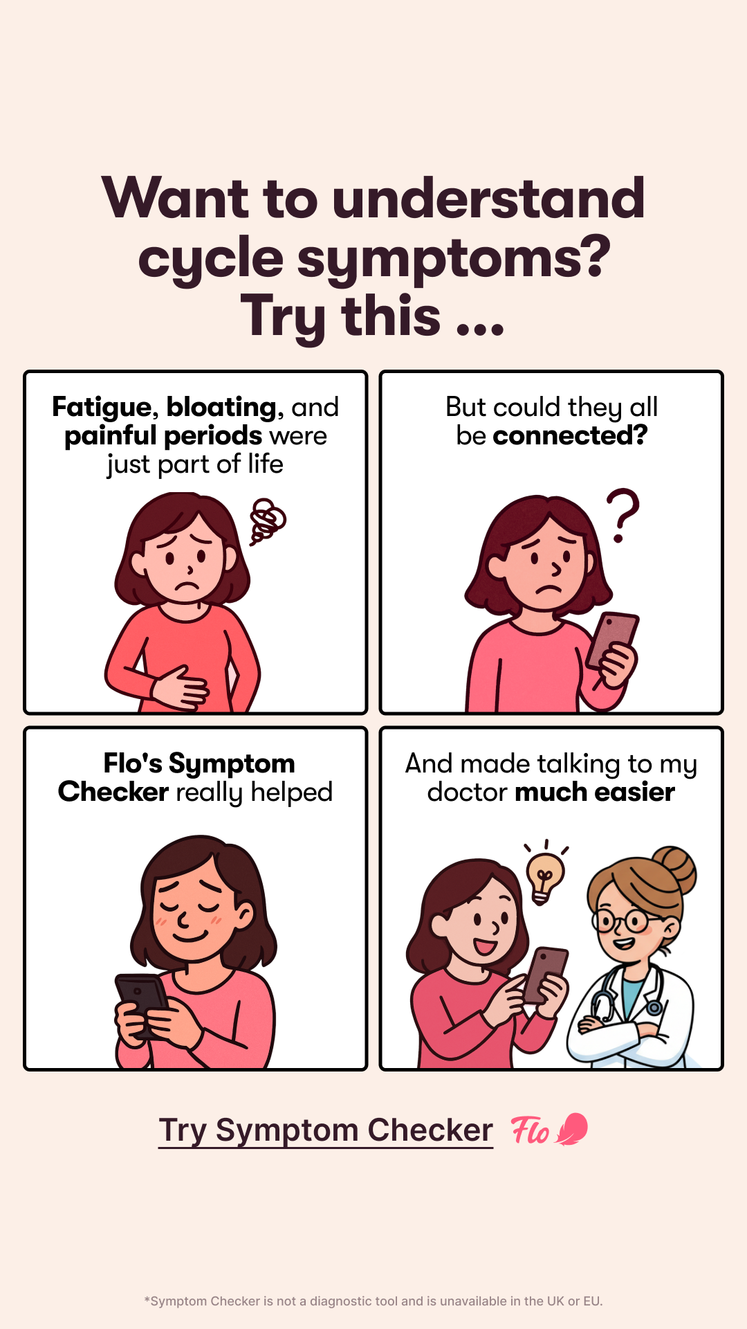 Flo App Facebook ad