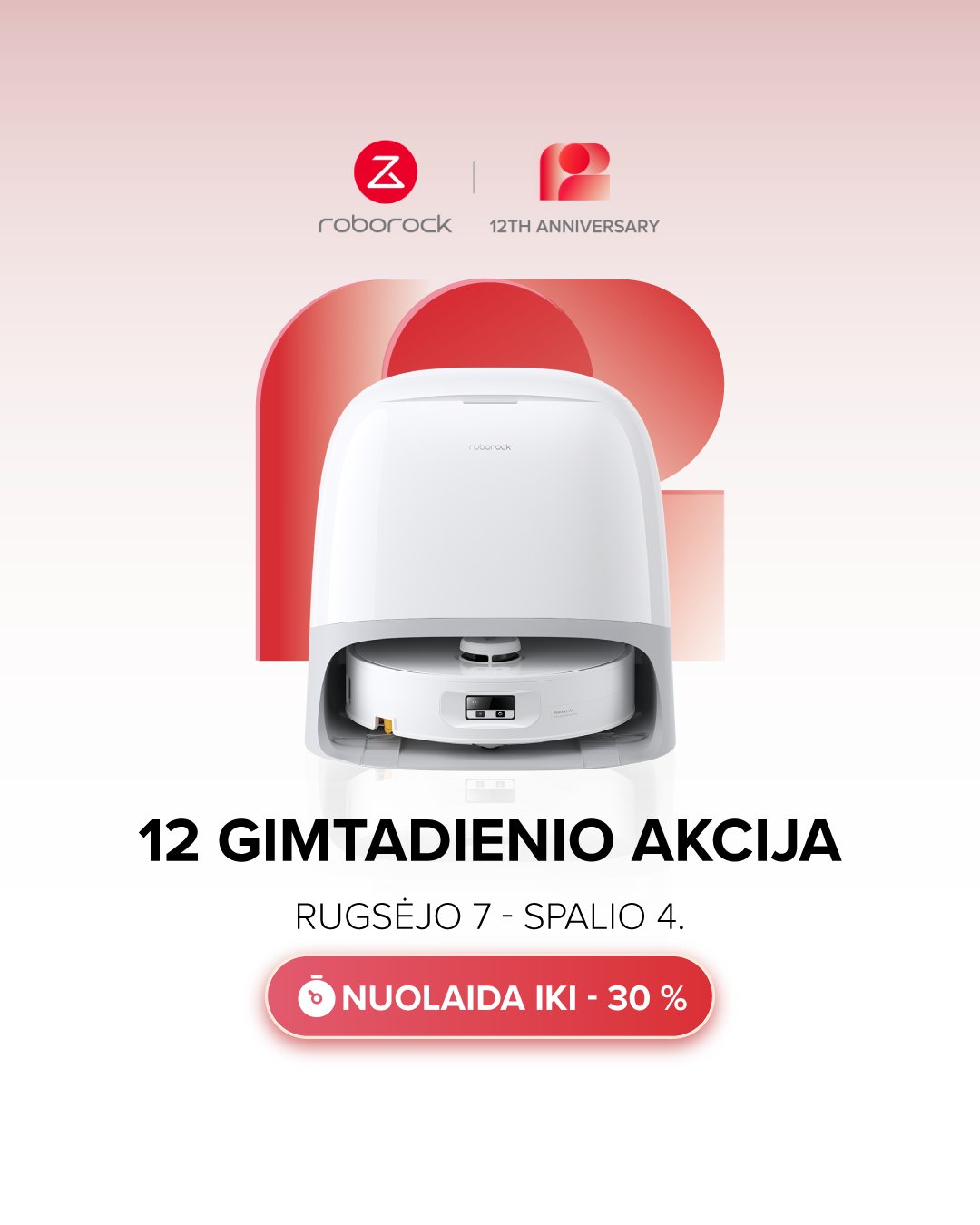 Roborock Lietuva Facebook ad: Roborock Qrevo Curv 2 Flow, išmanusis robotas dulkių…