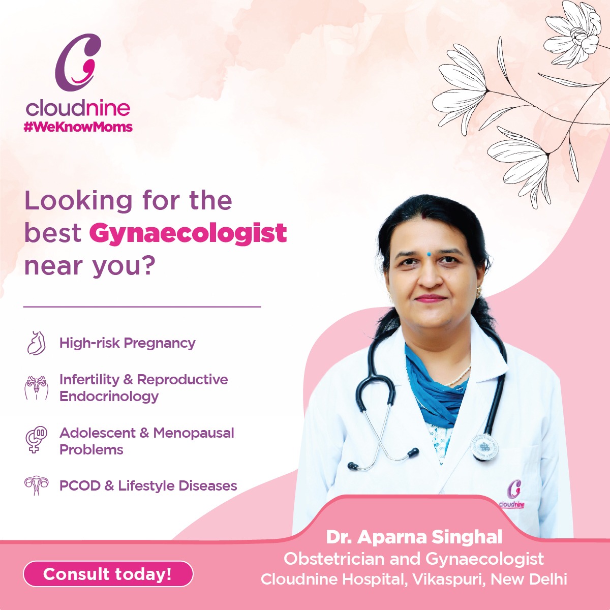 Cloudnine Hospital - Vikaspuri, Delhi Facebook ad