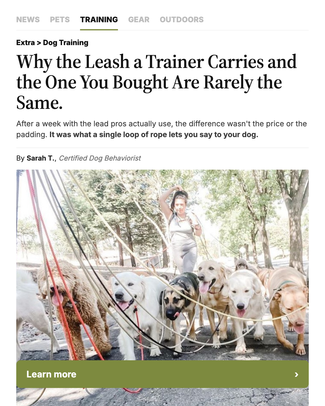 Mountain Dog Products Facebook ad