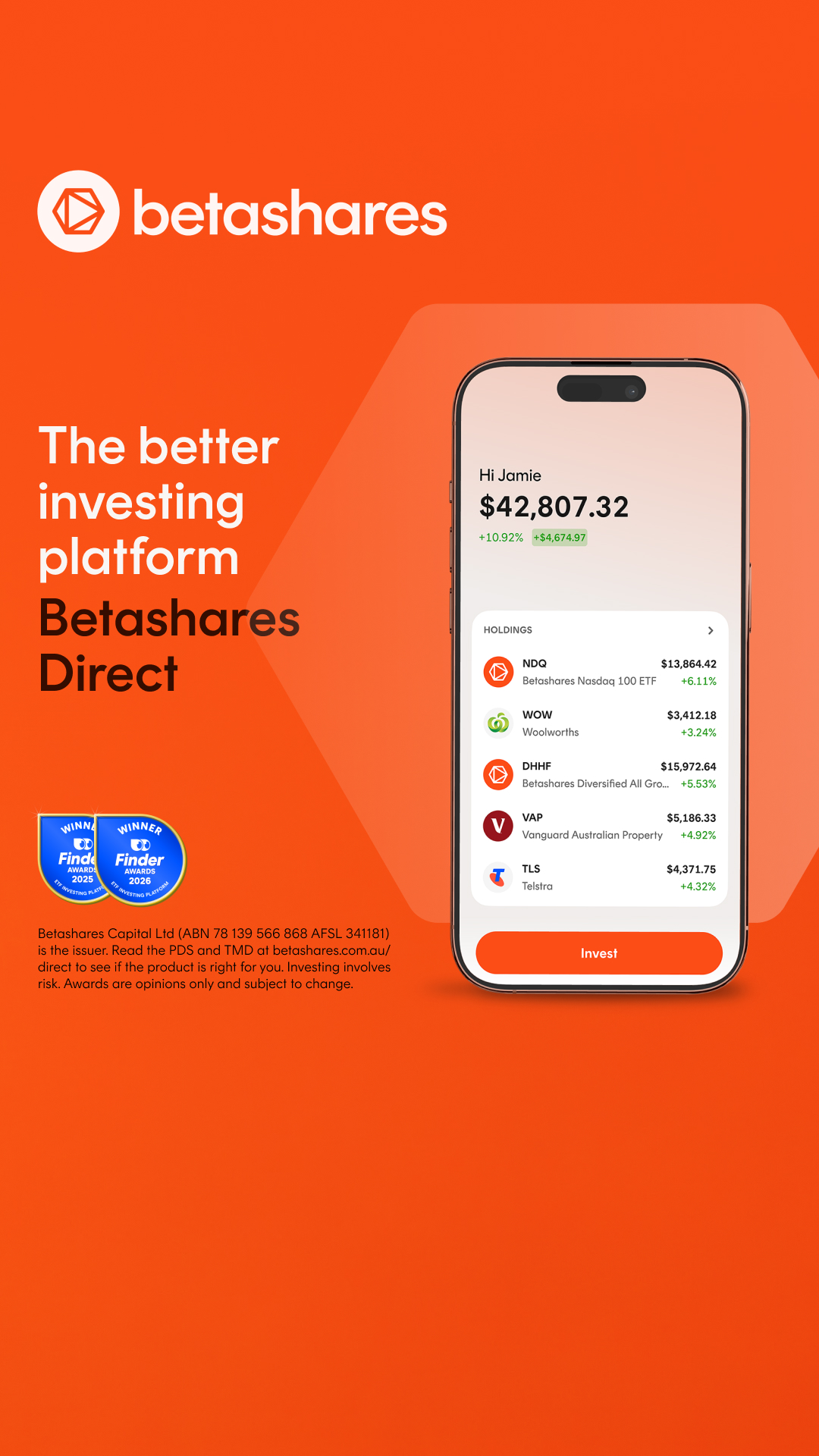 Betashares Facebook ad