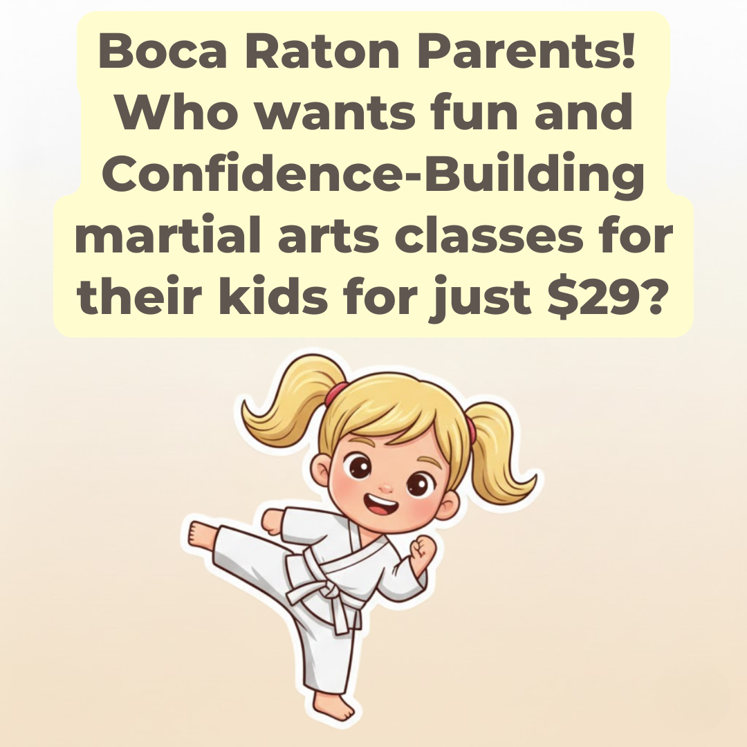 Parks Taekwondo Boca Raton Facebook ad: $29 Intro Special! Boca Raton Kids