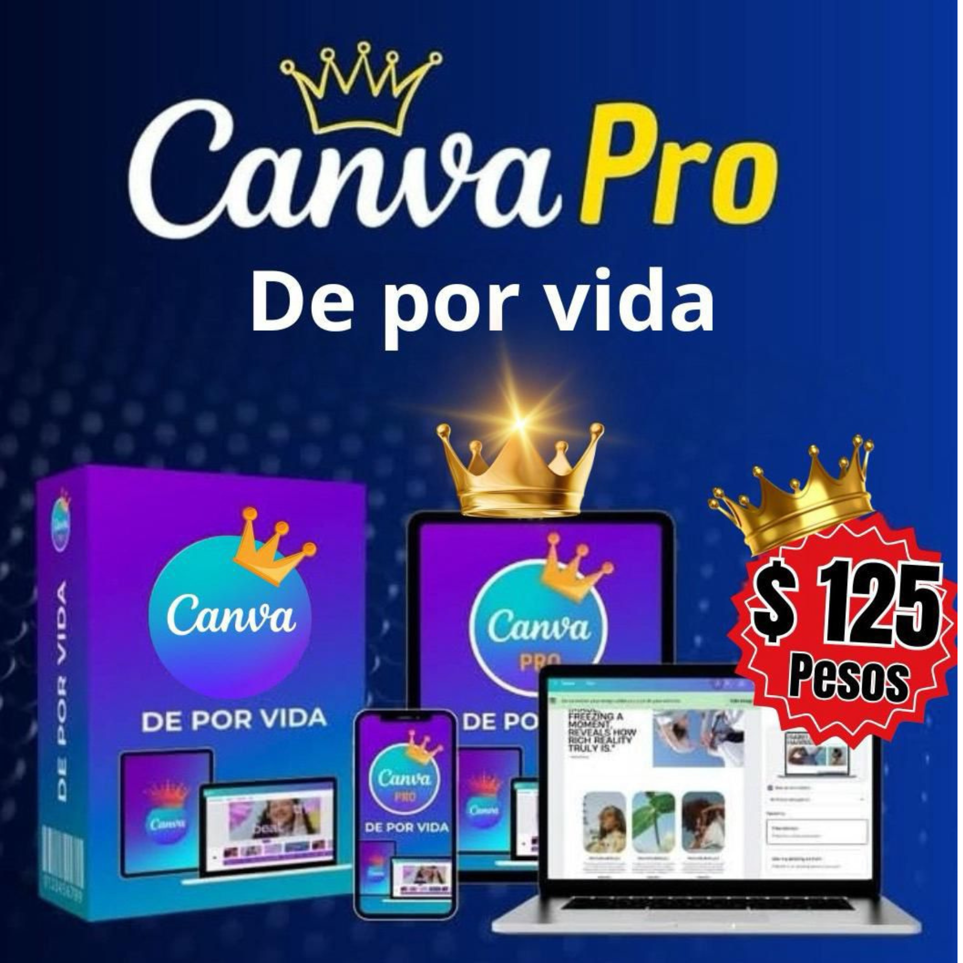 Digital a tu medida Facebook ad: Quiero Canva Pro