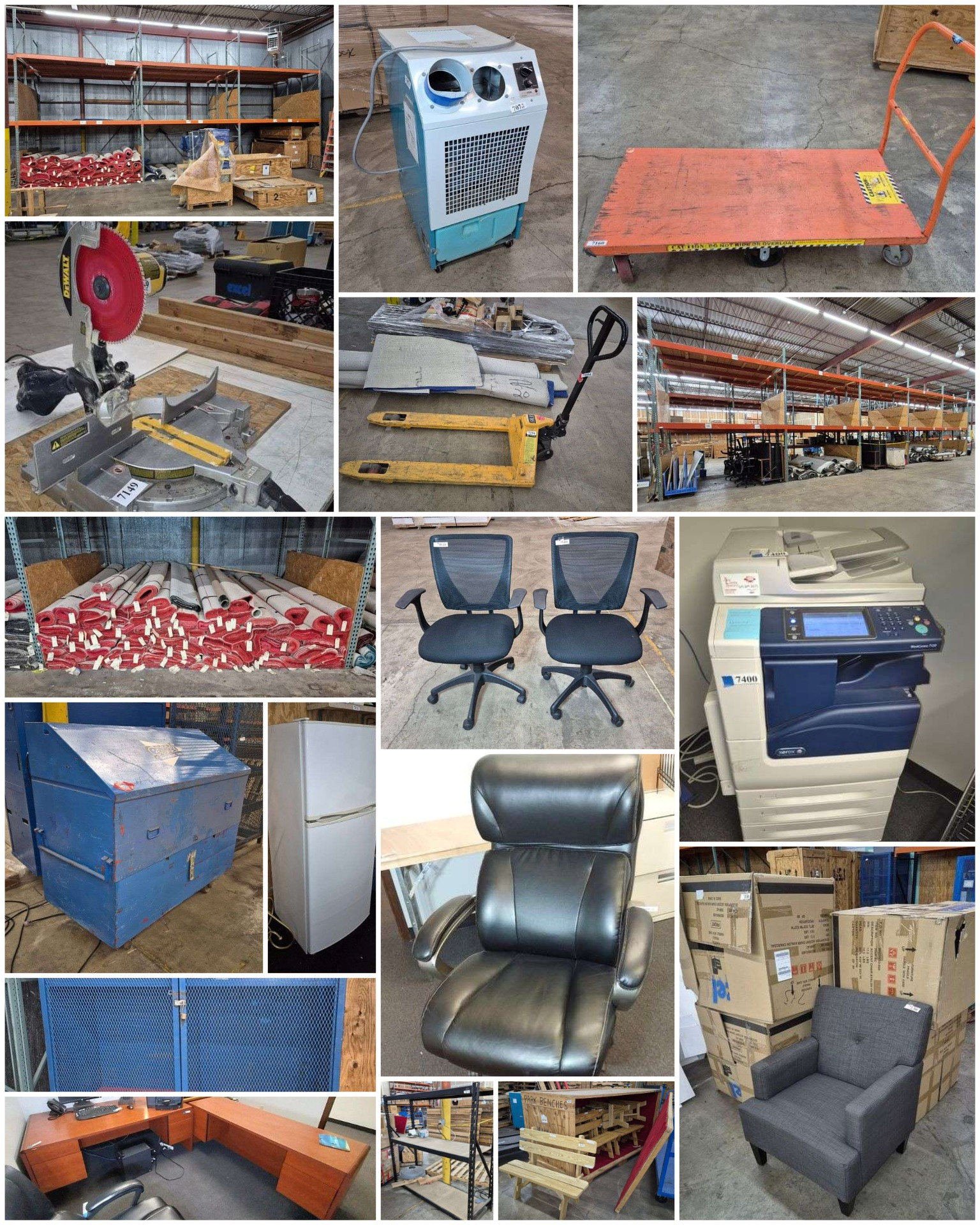 Mark Van Hook, Auctioneer Facebook ad: Online Auction in East Columbus Warehouse