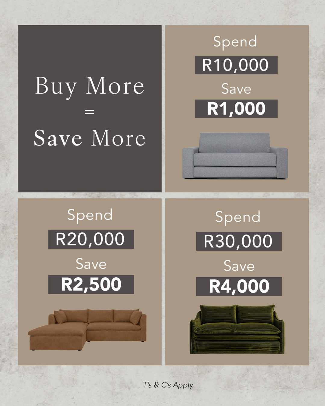 Zorora Sofas Facebook ad